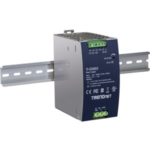 TRENDnet TI-S24052 240W Industrial DIN Rail Power Supply, PFC, 52V Output